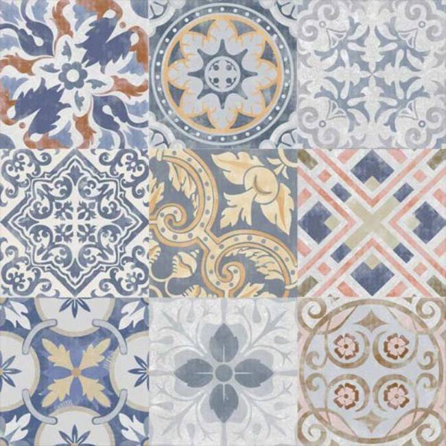 Panama decor colourful pattern  tile 