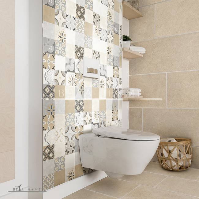 Zhina mosaic style patterned decor tile