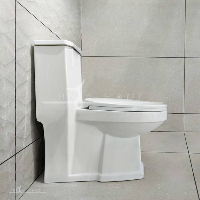 Romina toilet side view closed seat