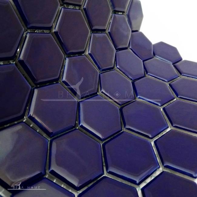 Artema ceramic Navy blue hexagon mosaic tile