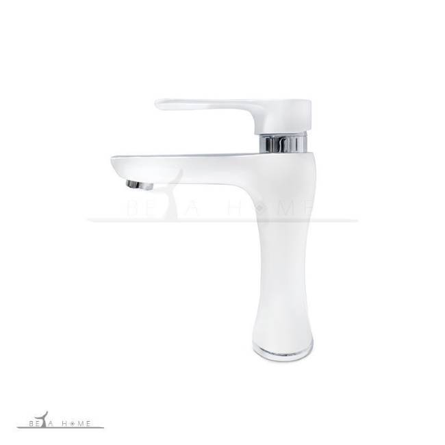 Elegance white and chrome tap for sink by behrizan