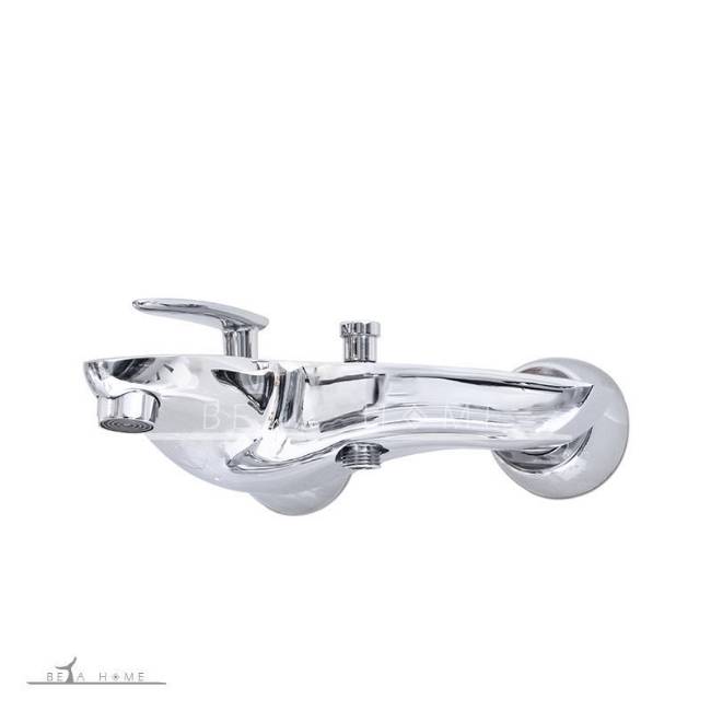 Edrina taps Viola wall mount bath tap with chrome finish