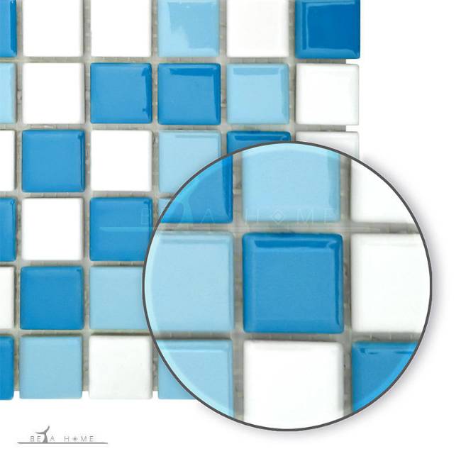 Artema ceramic light blue mosaic mix detail