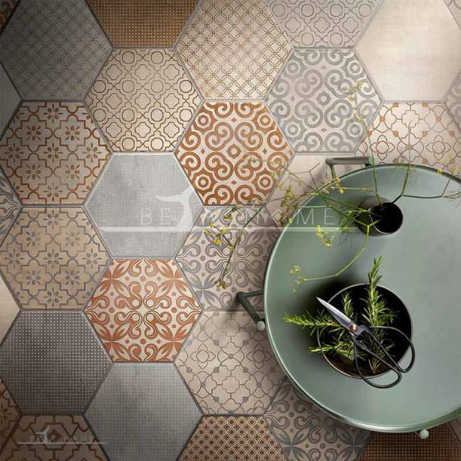 Goldis tile hexagon massa decorative tiles