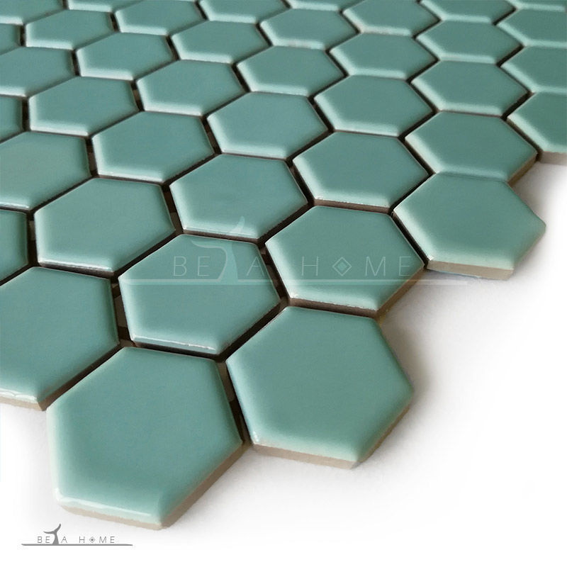 Turquoise Wall Tiles | Turquoise Hexagon Mosaic | Betahome