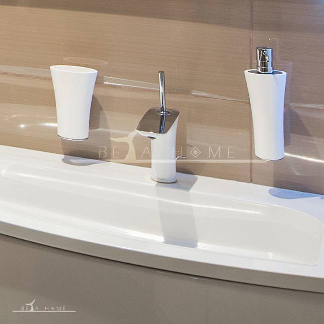 Edrina provida white and chrome modern tap