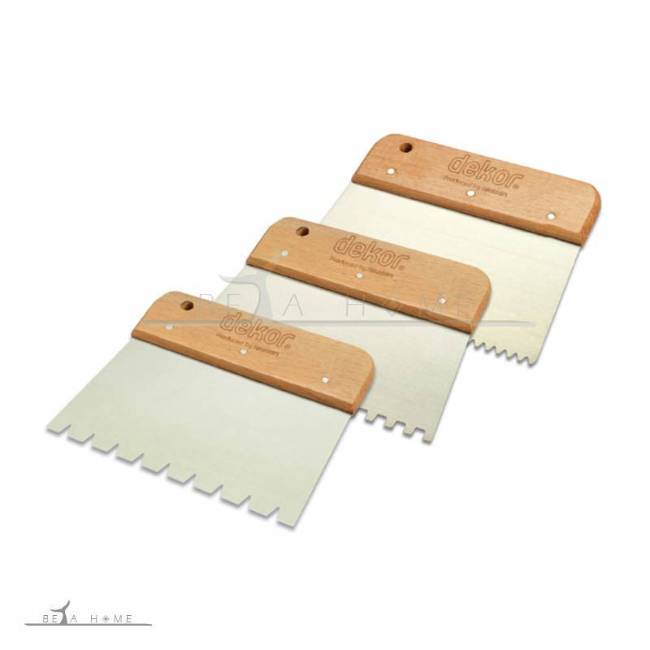 Dekor tools tile comb with wooden handle