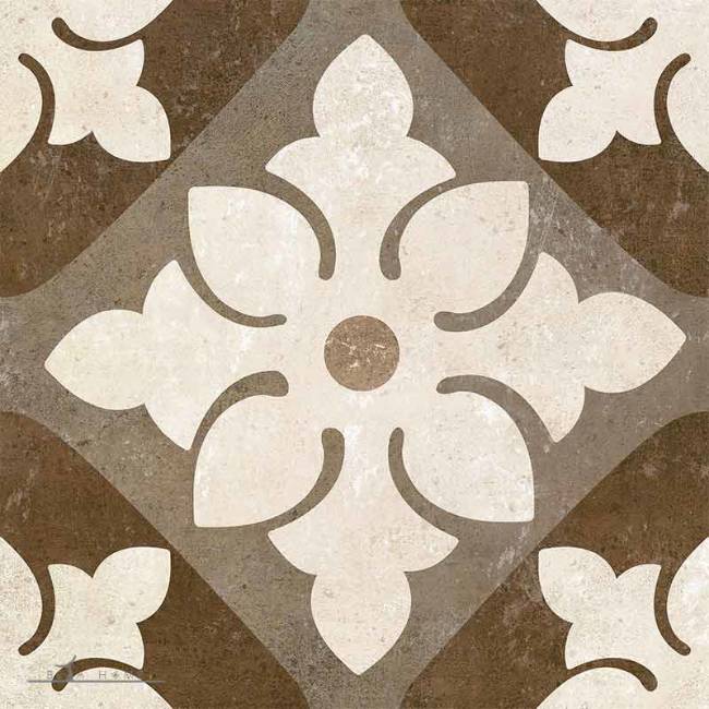 The Beni decorative tile adds a beautiful feature