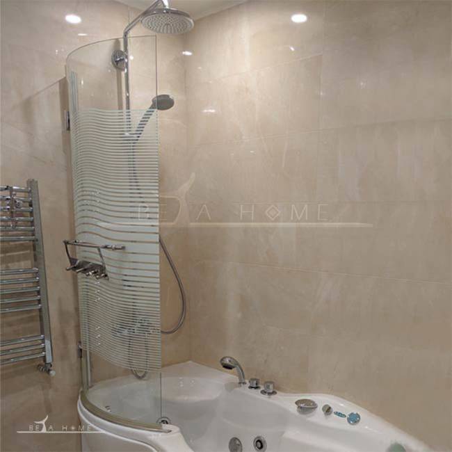 curved shower screen helena jacuzzi bath