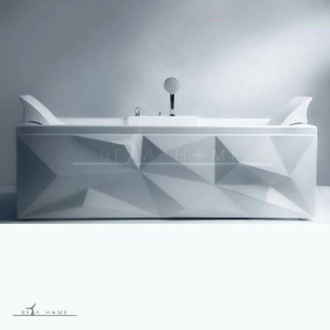Diamond bath with head rest modern design