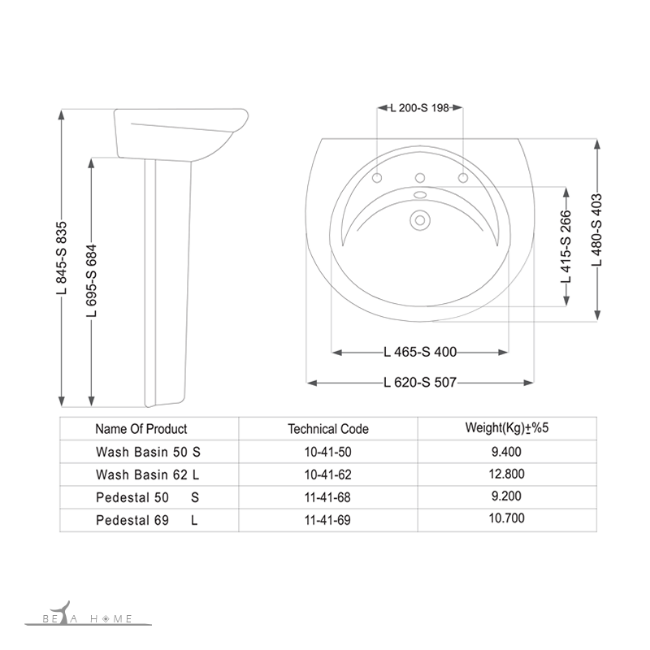 Diamond pedestal sink dimensions
