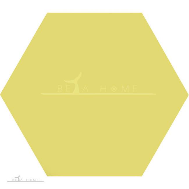 Artema ceramic yellow hexagon tile