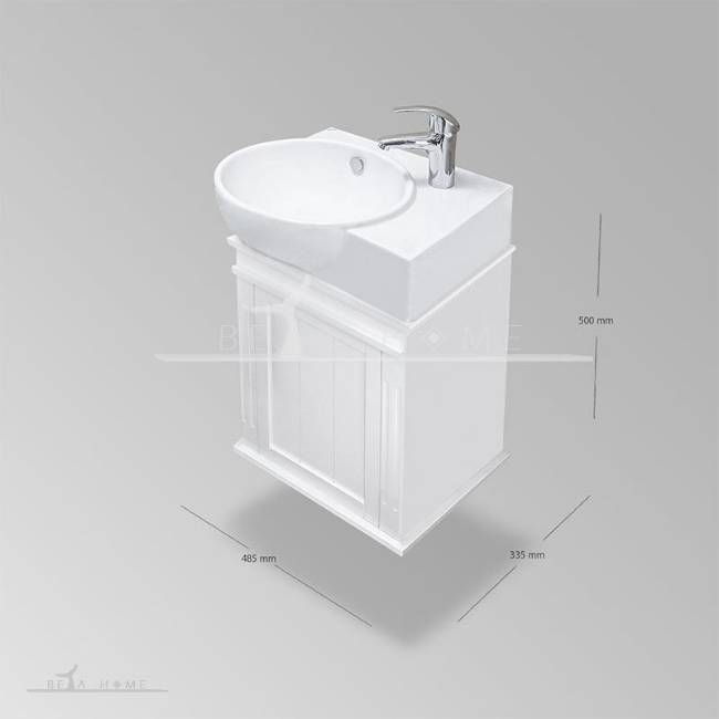 morvarid parmida sink and white cabinet