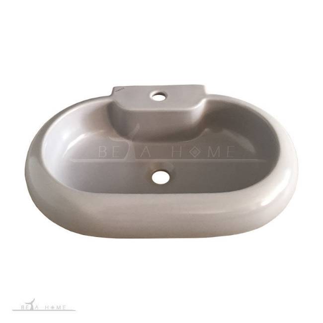 Morvarid parmida light grey countertop sink