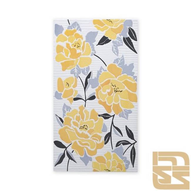 Yellow floral tile