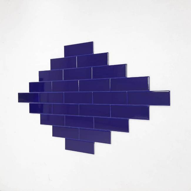Picture of Piato Navy Blue Border tile