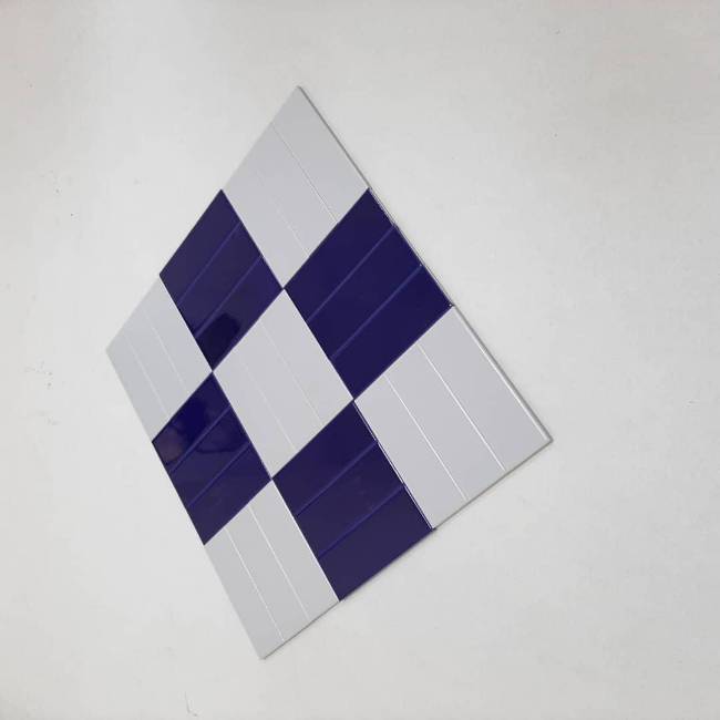 Picture of Piato Navy Blue Border tile