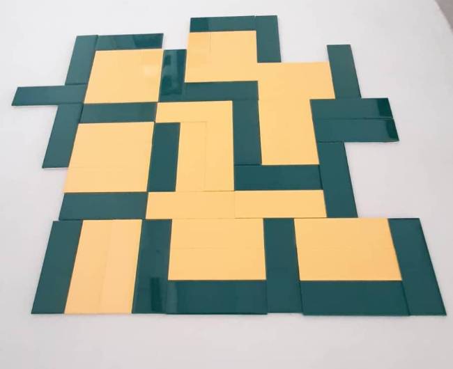 Picture of Piato yellow Border tile