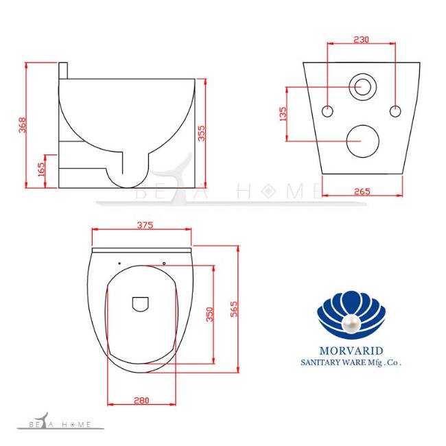 Mega wall mount toilet dimensions