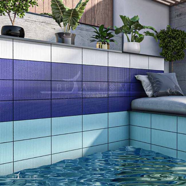 Pixel swimming pool tiles