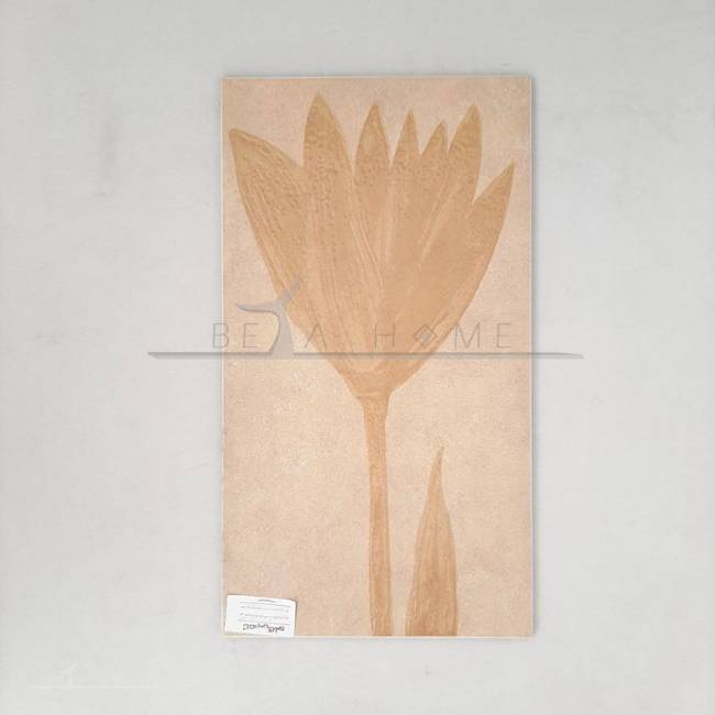 Picture of single purple tulip flower Behind the cabinet 60*33