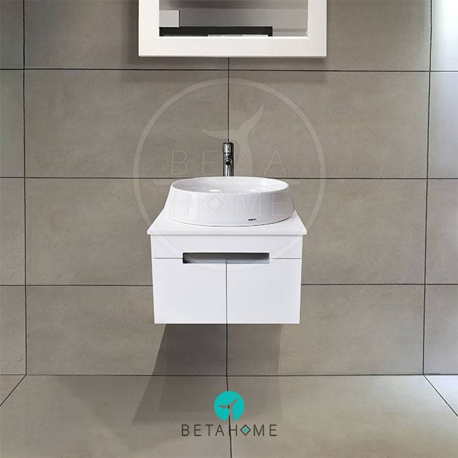 Gray-white romina 52 cabinet with basin
