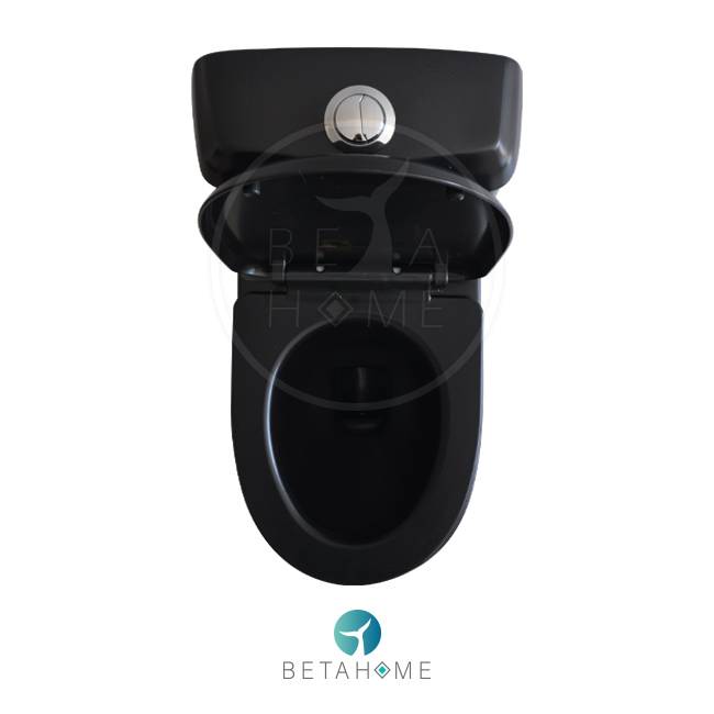 Black Verona Toilet +Soft Closed Seat Morvarid Sanitary