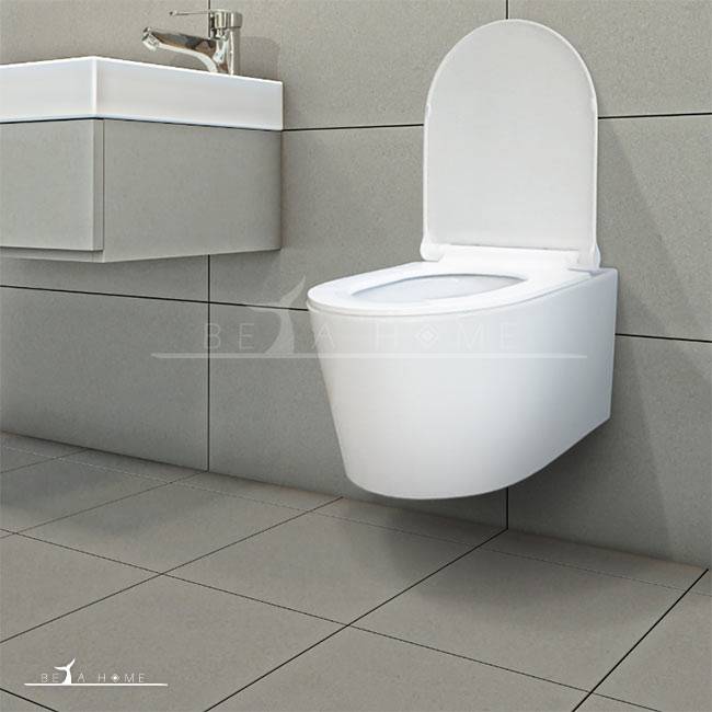 White Despina Wall-mount Toilet  + Soft Close Seat  Morvarid Sanitary